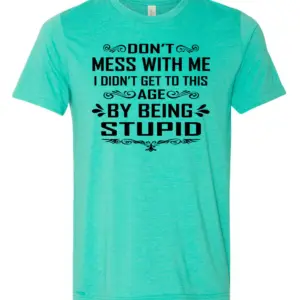 Don't Mess With Me Funny T-Shirt - Sarcastic Adult Humor Tee