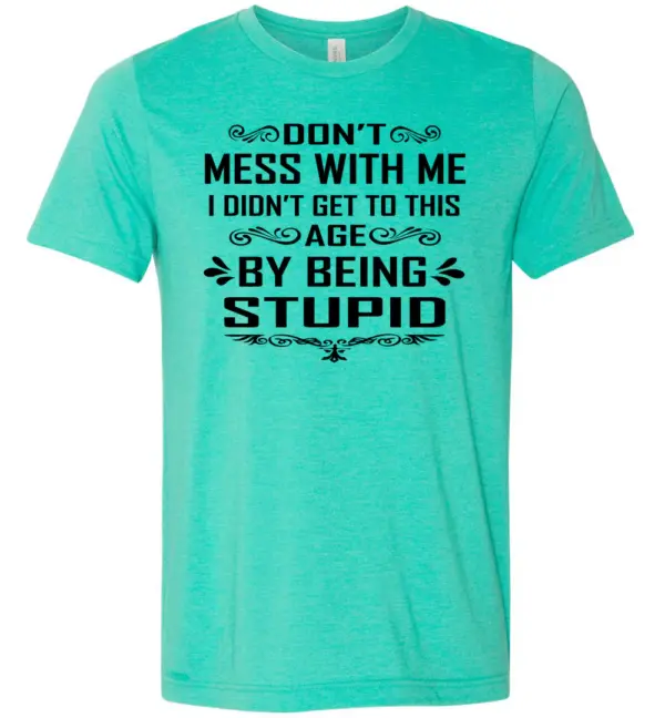Don't Mess With Me Funny T-Shirt - Sarcastic Adult Humor Tee